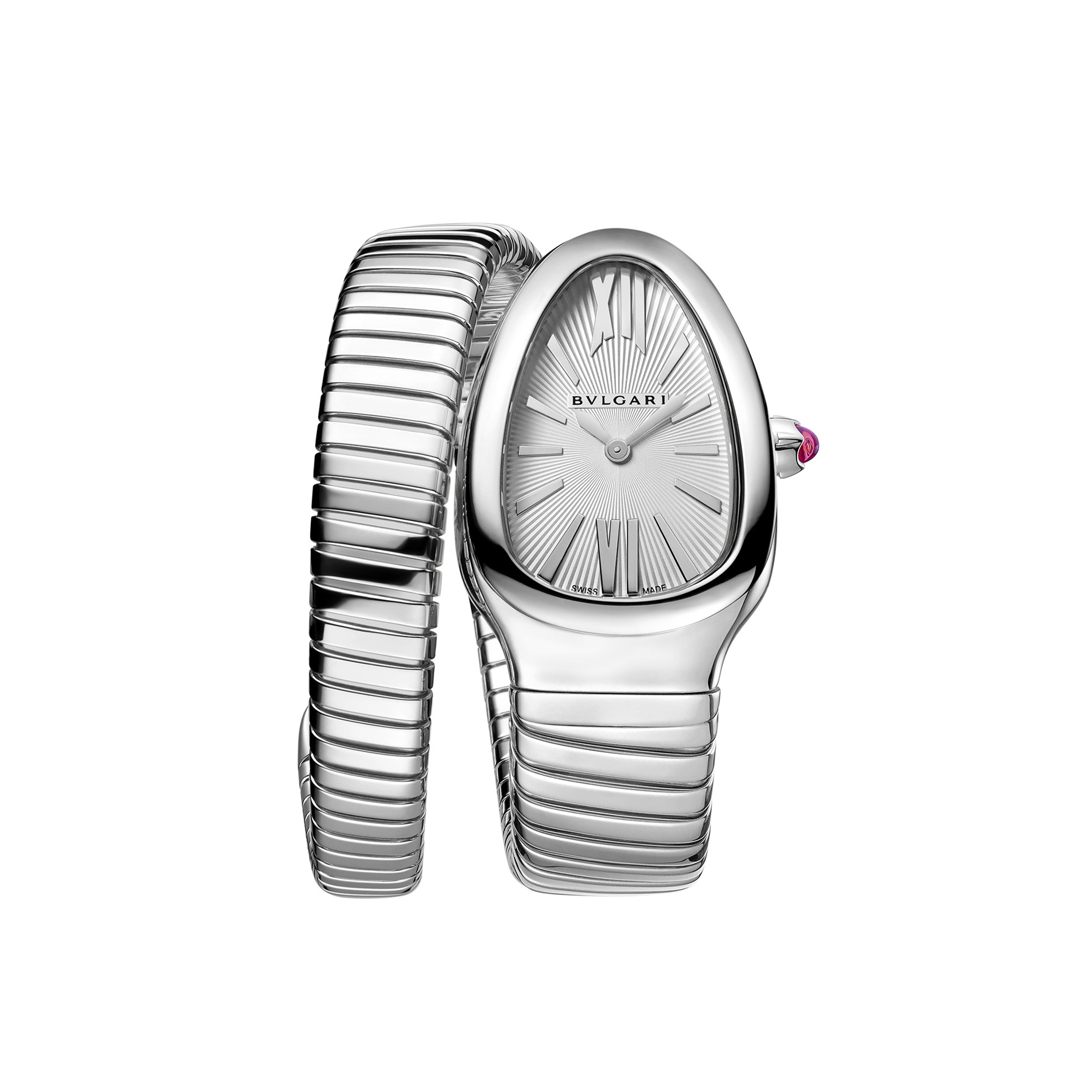 Bulgari Serpenti Tubogas Watch, 35mm White Dial, 101817