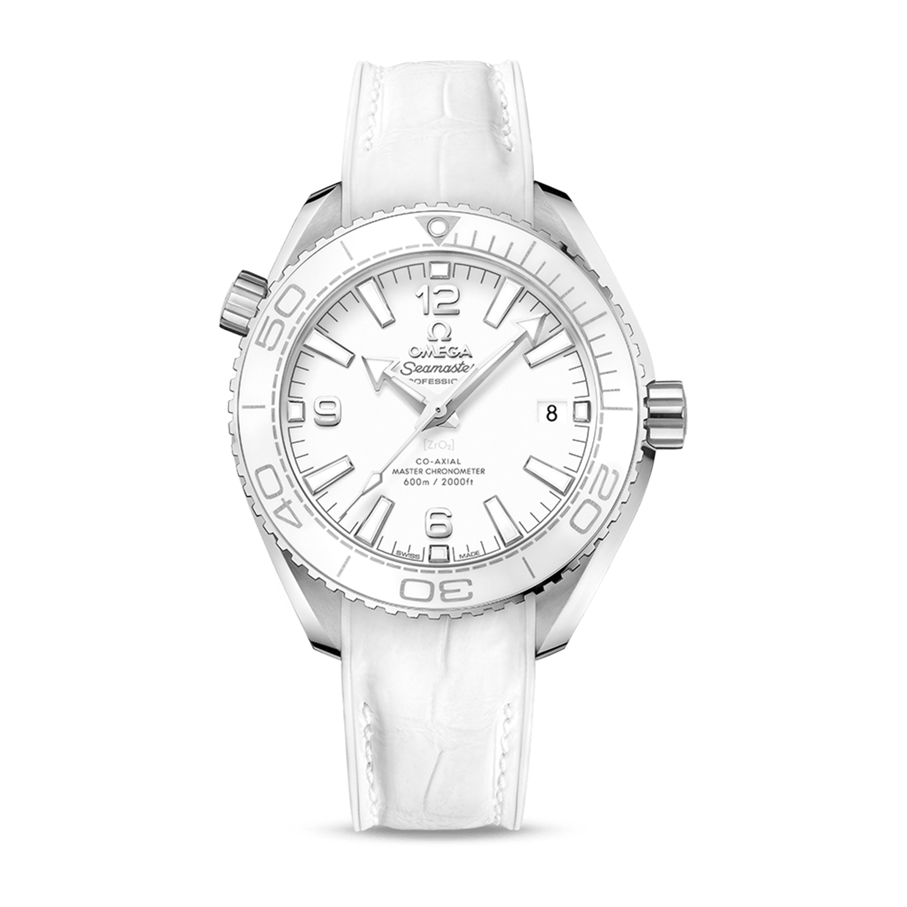 Omega Planet Ocean 600m Watch, 39.5mm White Dial, 21533402004001
