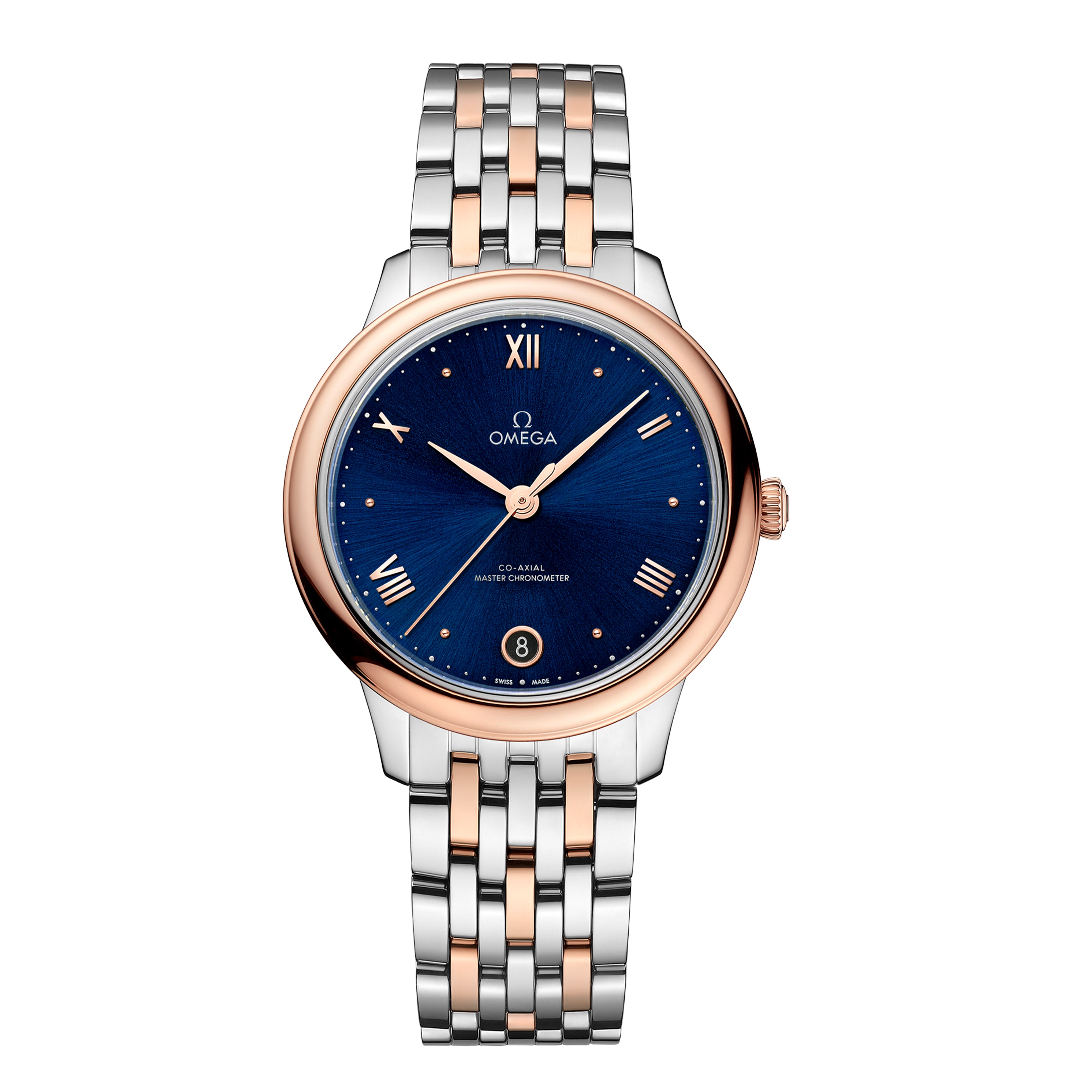 Omega Prestige Watch, 34mm Blue Dial, 43420342003001