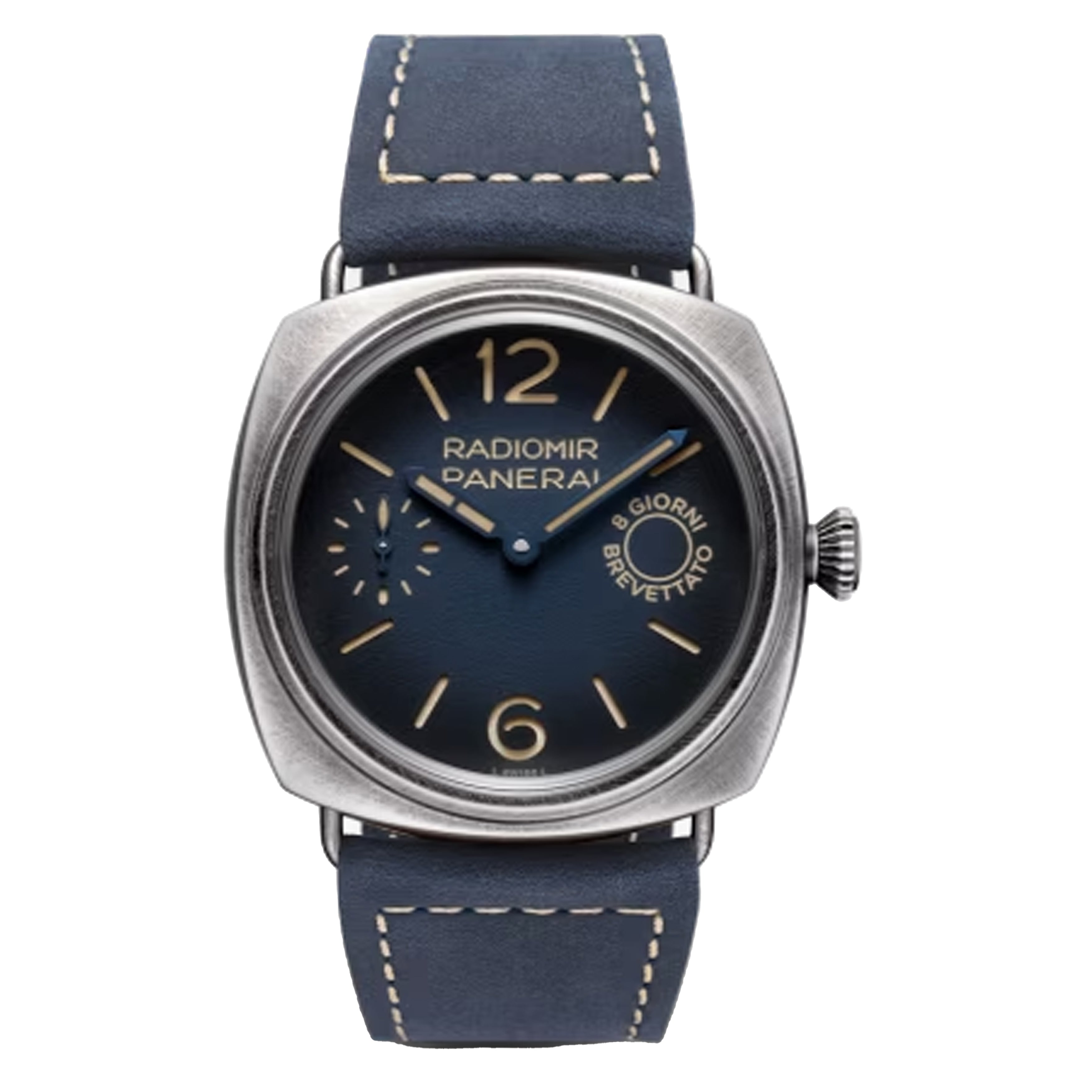 Panerai Radiomir Otto Giorni Watch 45mm Blue Dial PAM01348