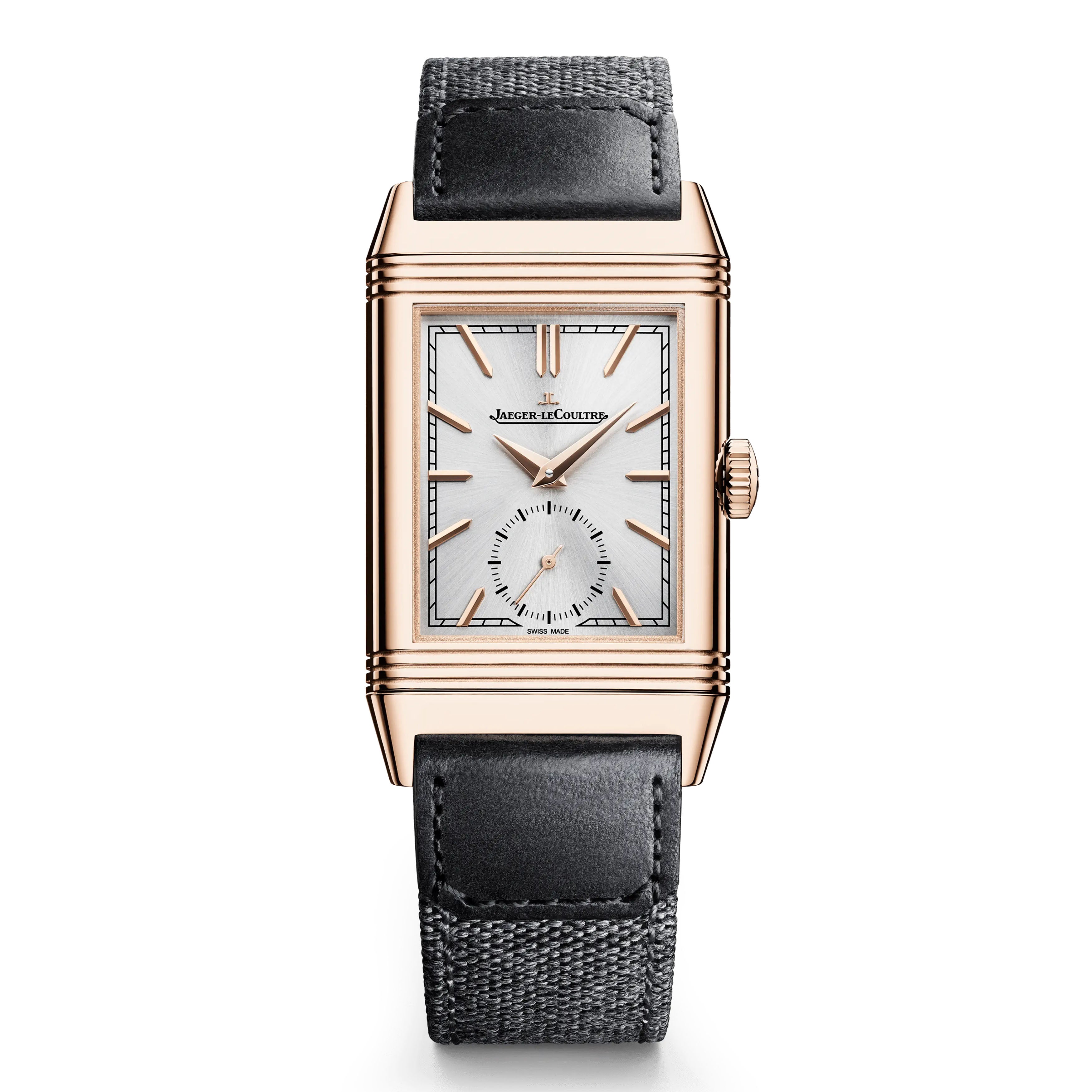 Jaeger-LeCoultre Reverso Tribute Small Seconds Watch, 45.6mm Silver Dial, Q7132521