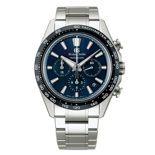 Grand Seiko Evolution 9 Hi-Beat Tentagraph Watch, 43.2mm Blue Dial, SLGC001