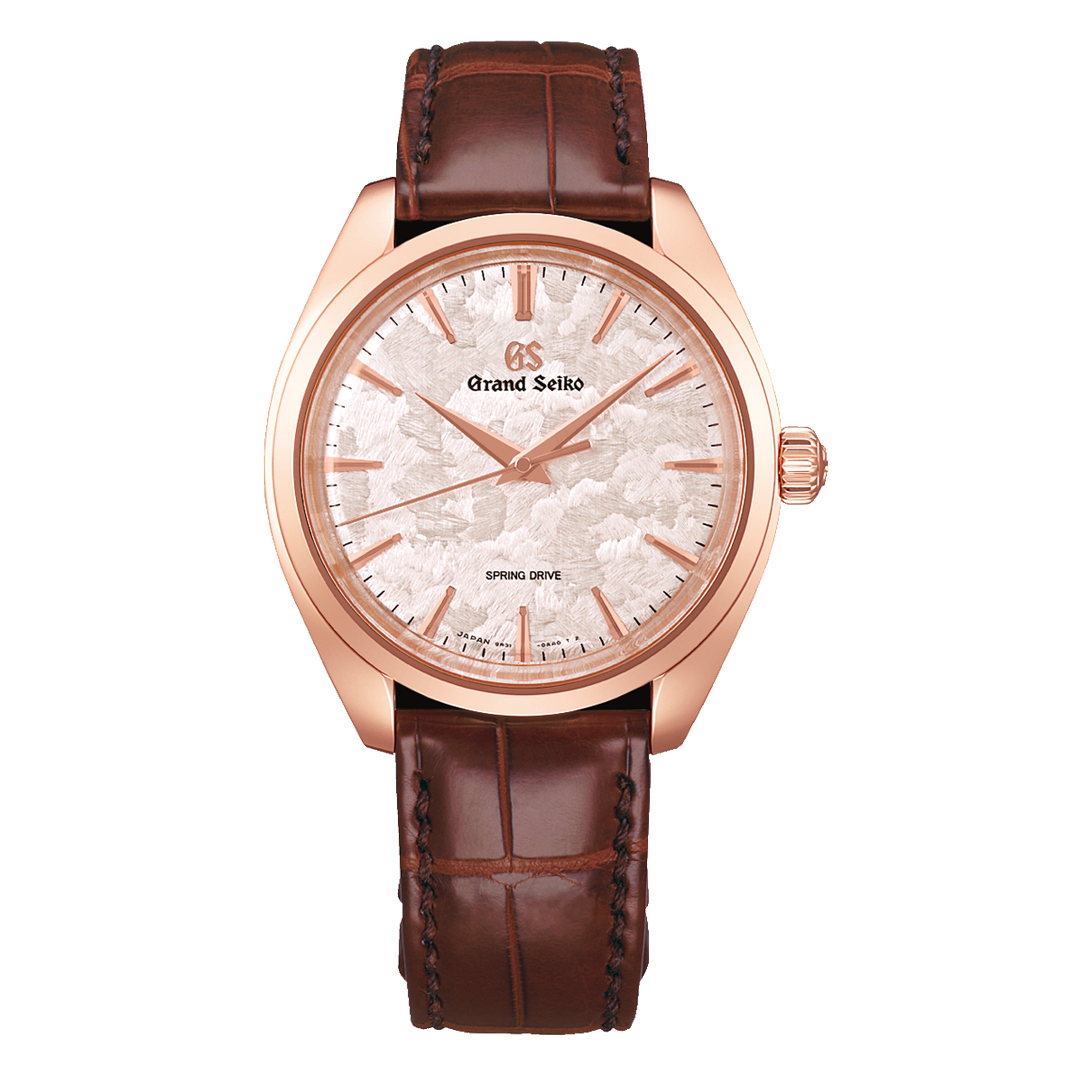 Grand Seiko Elegance Spring Drive Watch, 38.5mm Pink Dial, SBGY026