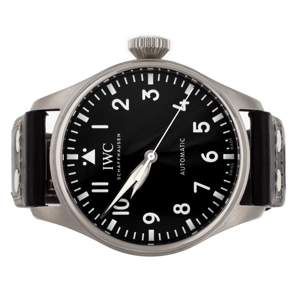 IWC Big Pilot Black Dial Stainless Steel Strap 43mm IW329301 Full Set