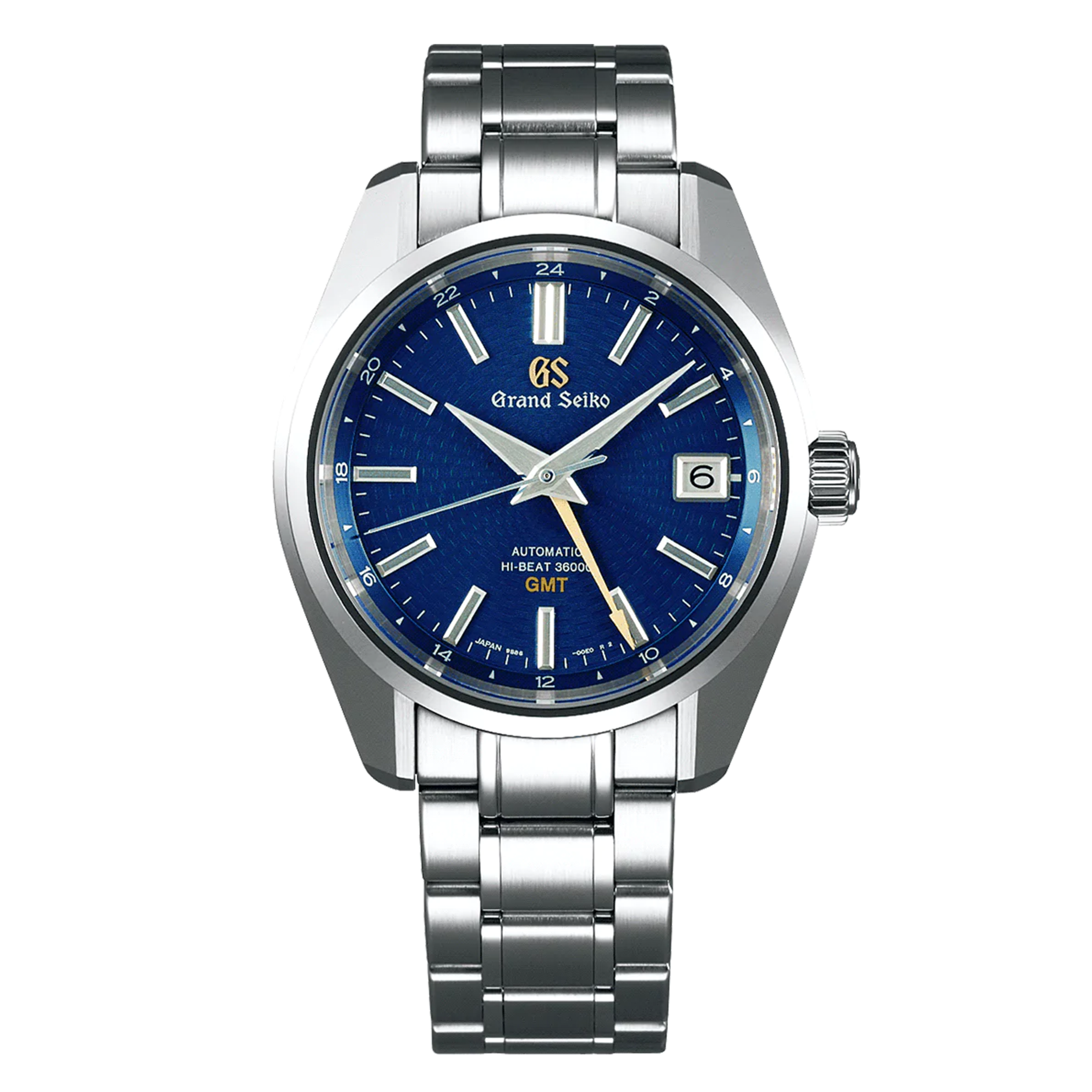 Grand Seiko Heritage Hi-Beat GMT Watch, 40mm Blue Dial, SBGJ261